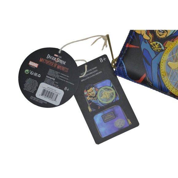 Loungefly Doctor Strange Multiverse Of Madness Wallet With Zip Closure & Card Ho - Picture 2 of 4